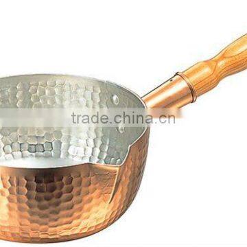 Copper cookware Pot Yukihira Nabe Made in Japan Dimpled Copper Pan