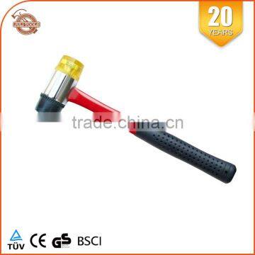 30mm Steel Tubular Handle Soft Face Hammer Two-way Mallet photo-3