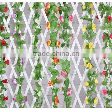 artificial hanging vine plant silk leaf garland