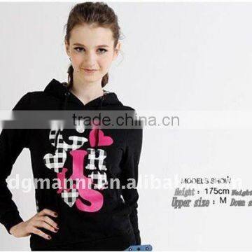 Very Popular Appliqued fleece hoodies coat