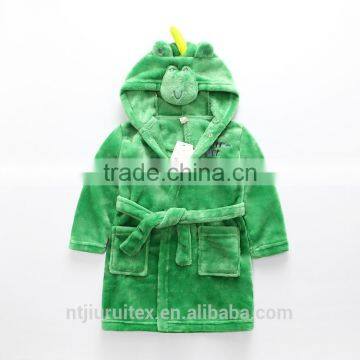 100% polyester animal shape kids hooded bath robe,kids bathrobe, children bathrobe