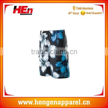 Hongen apparel 2016 summer beach wear printing young short pants for man