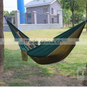 High quality 2person folding outdoor parachute nylon hammock