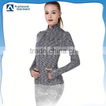 yoga wear apparel women fitness jacket yoga sweater sports clothing China supplier