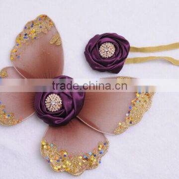 Infant Girl Photo Photography Props Newborn Baby Angel Wing With Headbands photo-4