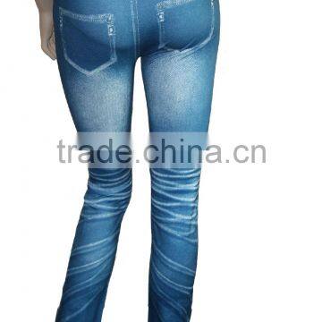 Seamless Jean Polyester Lady Legging photo-2