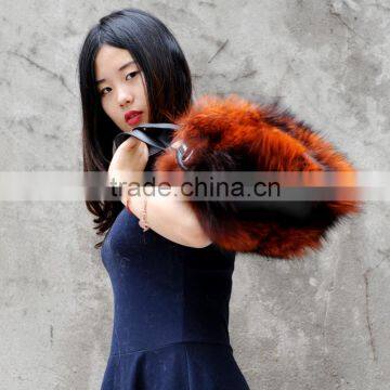 CX-H-17B 2017 New Hot Selling Genuine Fox Fur Lady Handbag photo-4
