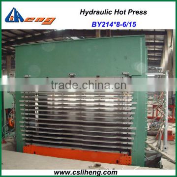 High quality hydraulic plywood hot press machine, BY214x8-6/15