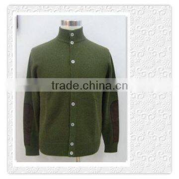 Wholesale mens wool sweater cardigan with button