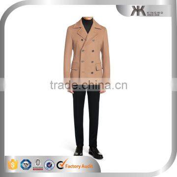 Mens Double-breasted Coat Jacket Long Trench Double Breasted Trench Coat photo-2