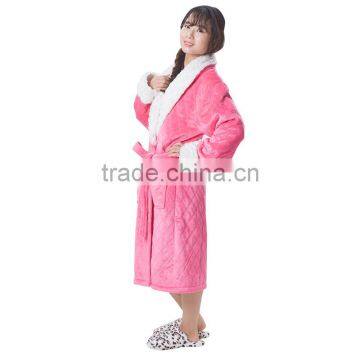 Top quality hotel pink bathrobes