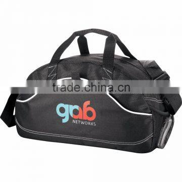 Boomerang 18" Sports Duffel Bag - main zippered compartment, side mesh water bottle pocket and comes with your logo.