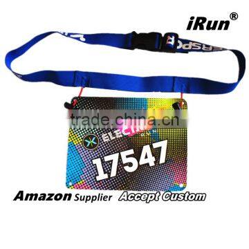 Customized Non-Slip Triathlon Race Number Belt With 6 Gel Loops - Keep In Place - Manufacturer Accept Custom photo-2