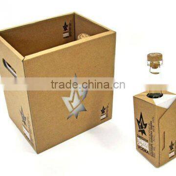 Vodka wine corrugated packaging carton