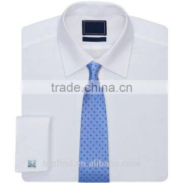 Cotton Mens Slim fit Dress long Sleeve Shirts with tie Mens dress shirts