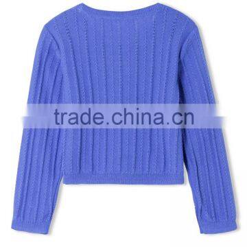 Cable Pattern Cardigan Baby Girl Sweater Design With Buttons photo-2