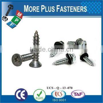Taiwan Tapping Screw #10-12 x 1" Phillips Drive Flat Head Grade 18-8 Type A Point Stainless Steel Sheet Metal Screw photo-2