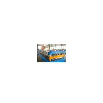 Hydraulic Cutting Type 5.5kw Roof Sheet Roll Forming Machinery for Metal Deck