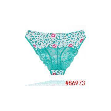 2015 New Laced Hipster Cotton Panties Leopard Lady Brief Underpants Women Underwear Girl Knickers Hot Lingerie Intimate photo-2