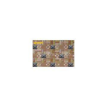Washable Metal And Glass Mosaic Border Tiles With Small Crystal Chip