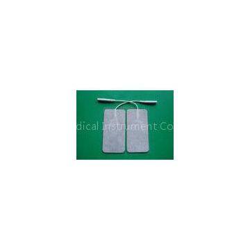 Non-woven Fiber Tens Electrode For Medical Equipment, Gray Square 40*80MM Tens Unit Pads