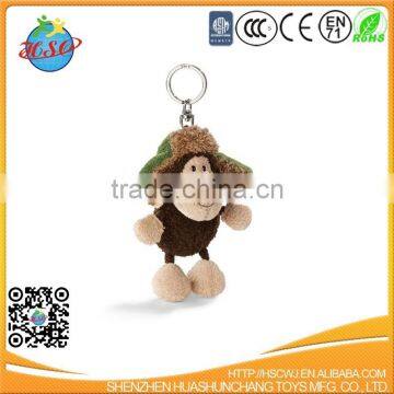 plush monkey keychain