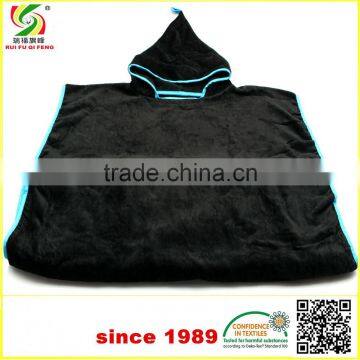 100% Cotton changing robe hooded towel custom Suft poncho