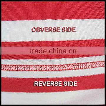 T092-1533R OEM Red And White Striped T Shirt Wholesale China, 95%Cotton Shirts High Quality photo-3