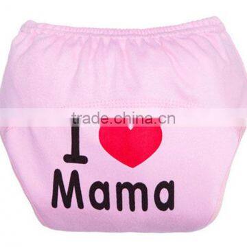 pink color love mother style 100 cotton reusable baby cloth nappy diaper