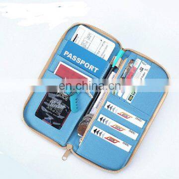 Travel passport wallet holder safety documents organizer case