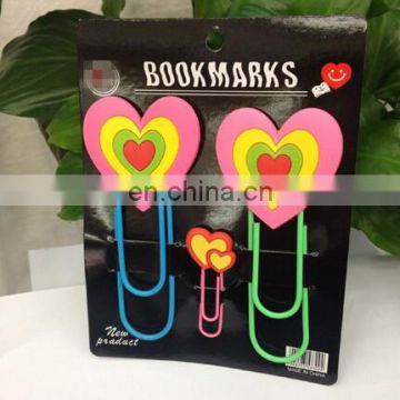 3D PVC paper/book clip/ bookmark for children/kid