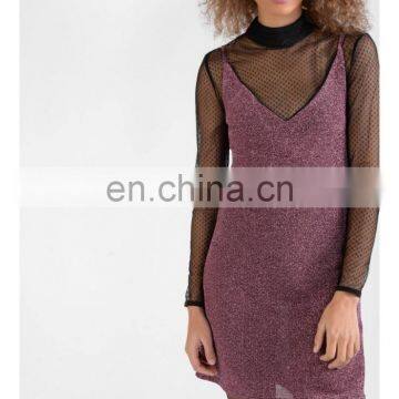 New Arrival Stylish Design Sexy Girls Pink Cami Bodycon Dress, Cheap Dress