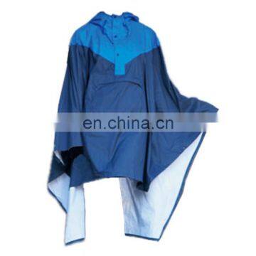 Customized Logo Blue Pvc 100% Waterproof Raincoat Rain Poncho