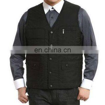 men winter warm vest/mens cotton vest/cheap worker bodywarmer vest