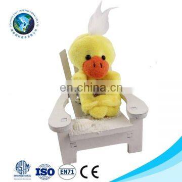 Handmade cheap custom plush soft yellow duck making finger puppet