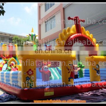 commercial giant pvc inflatable playground amusement park equipment , trampoline made in China manufactere