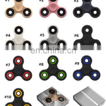 2017 New ABS Fidget Spinner Dull polish Hand Spinner Finger EDC Toy portable Decompression Anxiety cheapest fidget spinner Toys