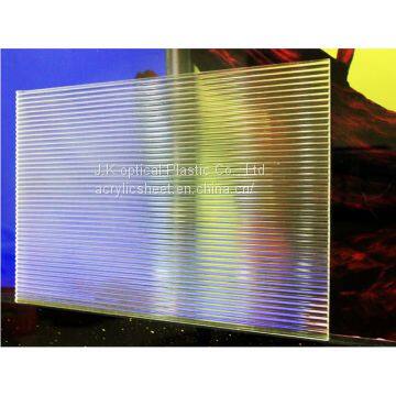 Clear Linear Textured Acrylic Sheet