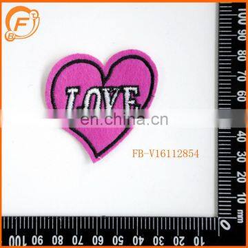 Pink Embroidery Patch Love Designs Custom Badge photo-2