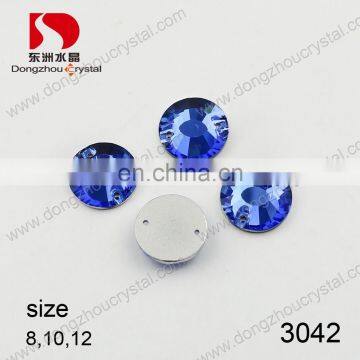 Light sapphire sew on crystal stones for clothing decoration