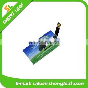 Promotional custom credit card shape usb flash drive usb card