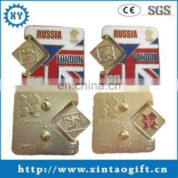 Promotional custom design pin fasteners for badges