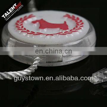 custom emboss brand name logo plastic string lock tag for hangtag