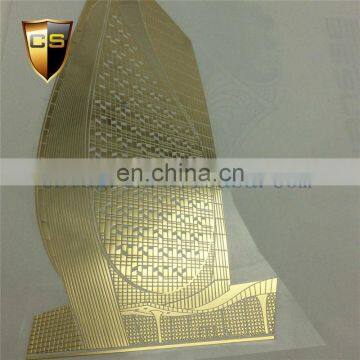 Thickness 0.1MM gold custom gift label