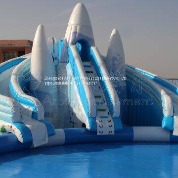 Inflatable Water Park Inflatable Aqua Park Water Slide With Swimming Pool for Sale photo-3