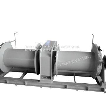 30T double drums electric mooring winch