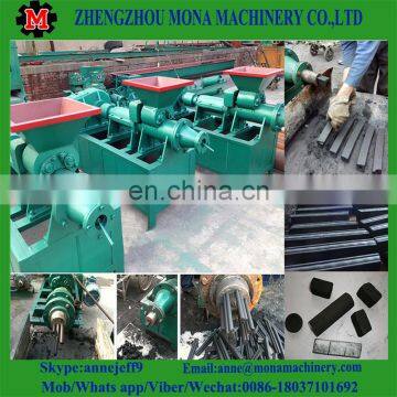 charcoal stick extruding machine/hollow coal briquetting equipment/ industry small carbon bar maker