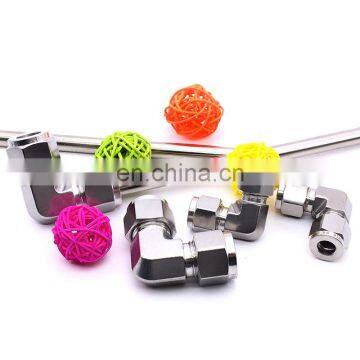 Quick Coupler 3/8'' Male to Female Thread Elbow Right Angle Fittings Stainless Steel 304 L Type Hydraulic Pipe Fittings photo-4