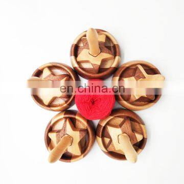 Yarn Craftsman Manufacturer Wholesale Weaving Tools Wooden Spool for Knitting Yarn photo-2