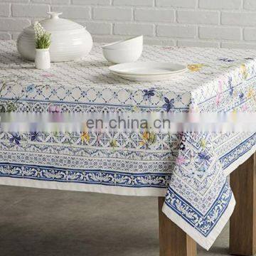 Natural Linen Rectangle Party Table Cover Kitchen Dinning Tablecloth Heavyweight Cotton Dust-Proof Table Cover photo-3